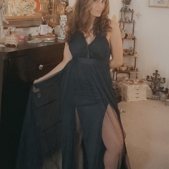 Steps YN Beautiful Blue Prom  Dress Small - Picture 2 of 12